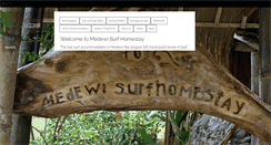 Desktop Screenshot of medewisurfhomestay.com